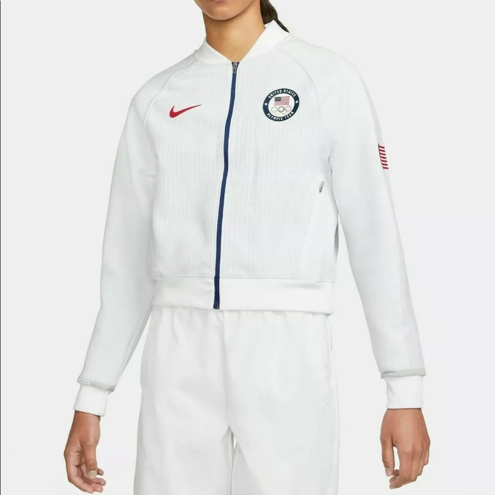 Nike Full Zip Team USA Olympic Jacket Hoodie WMNS CK4626 100